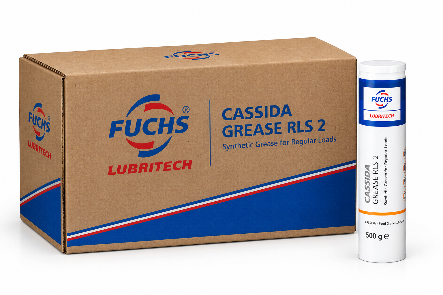 CASSIDA GREASE RLS 2 - Food-Grade Greases, NLGI 2 - 12 / .5 kg sr cartridges*